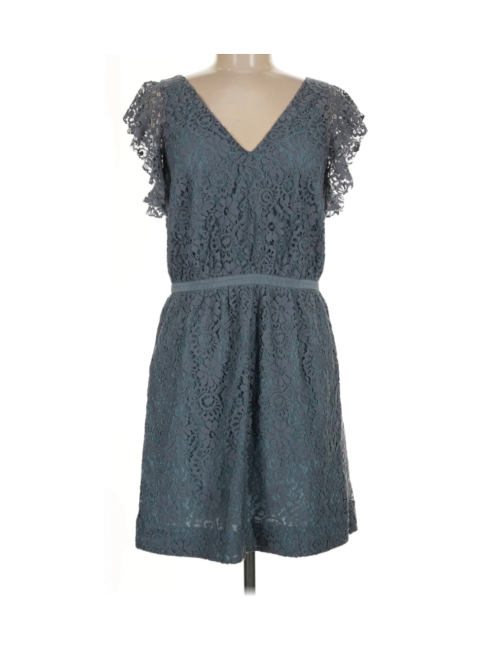 Women's Madewell Lace Mini Dress Size 4 Blue